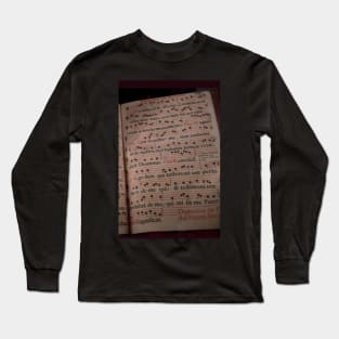 Medieval Sheet Music Long Sleeve T-Shirt